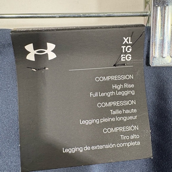 NWT Under Armour Tech Hi-Rise Ankle Legging Sz XL in Blue Gray - Picture 6 of 10